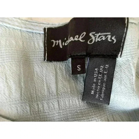 Anthropologie Michael Stars Ruffle Front Tank Womens Small Rayon - Picture 2 of 4